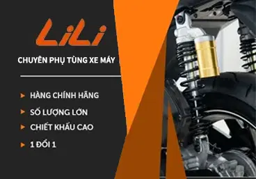 banner phụ tùng xe máy lili